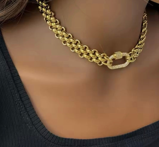 Stainless steel necklace waterproof