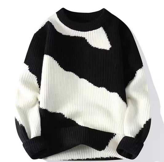 Patch work sweater